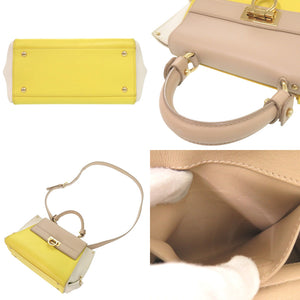 サルヴァトーレフェラガモ ソフィア ガンチーニ レザー マルチカラー 2WAY ハンドバッグ ショルダーバッグ 0596【中古】Salvatore Ferragamo