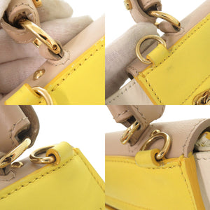 サルヴァトーレフェラガモ ソフィア ガンチーニ レザー マルチカラー 2WAY ハンドバッグ ショルダーバッグ 0596【中古】Salvatore Ferragamo