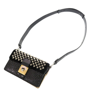美品 メゾン マルジェラ New Lock ホリゾンメタル SB1WD0005 P5019 H1658 レザー ブラック ベージュ ショルダーバッグ 0604【中古】Maison Margiela