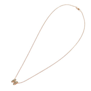新品同様 エルメス ポップアッシュ ミニ ネックレス メタル マロングラッセ 0609【中古】HERMES