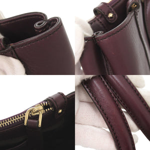 美品 トッズ Dスタイリング レザー パープル 2WAY ハンドバッグ ショルダーバッグ トートバッグ 0619【中古】TOD’S
