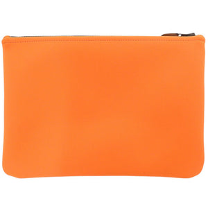 新品同様 エルメス ネオバン MM ポリアミド オレンジ ポーチ 0634【中古】HERMES