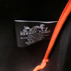 新品同様 エルメス ネオバン MM ポリアミド オレンジ ポーチ 0634【中古】HERMES
