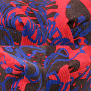 美品 ヴィヴィアンウエストウッド キャンバス/レザー レッド/ブルー ハンドバッグ 赤 青 0638【中古】Vivienne Westwood
