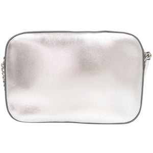 美品 ジミーチュウ ATHINI アティニ カメラバッグ レザー シルバー ショルダーバッグ 0661【中古】JIMMY CHOO