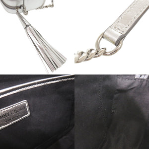 美品 ジミーチュウ ATHINI アティニ カメラバッグ レザー シルバー ショルダーバッグ 0661【中古】JIMMY CHOO