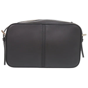 バーバリー ロゴ レザー ブラック ショルダーバッグ 黒 0663【中古】BURBERRY