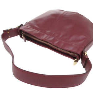 美品 サルヴァトーレフェラガモ ヴァラ レザー ボルドー ワンショルダー ショルダーバッグ 0678【中古】Salvatore Ferragamo