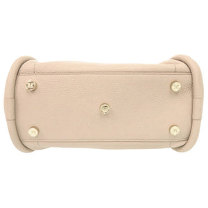 美品 マックスマーラ マリン レザー ベージュ 2WAY ハンドバッグ ショルダーバッグ 0687【中古】MAX MARA