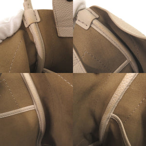 美品 マックスマーラ マリン レザー ベージュ 2WAY ハンドバッグ ショルダーバッグ 0687【中古】MAX MARA