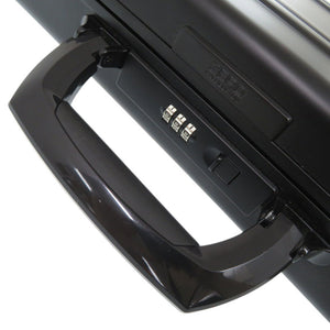 美品 ゼロハリバートン アタッシュケース アルミ ブラック ビジネスバッグ 黒 0696【中古】ZERO HALLIBURTON メンズ