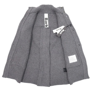未使用 バーク ニットアウター 厚手カーディガン 42BD9033 ウール サイズM グレー アウター 0705【中古】BARK