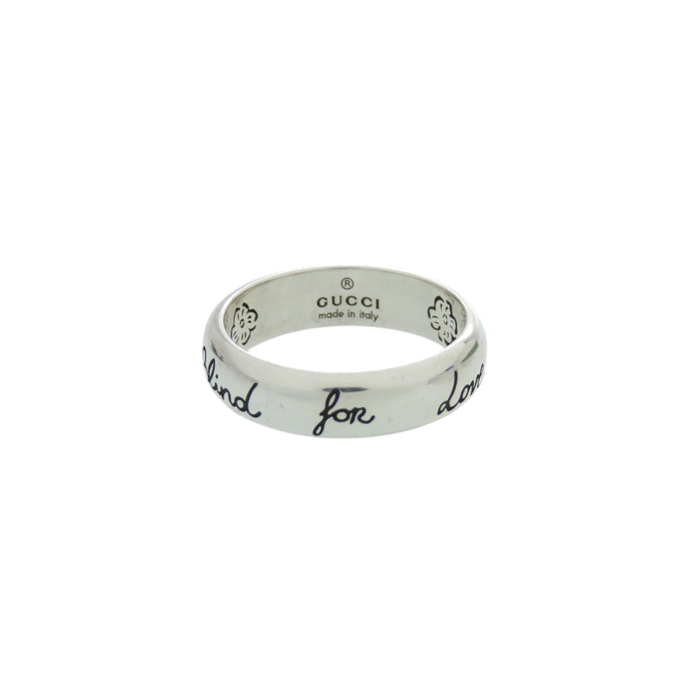 グッチ Blind for Love ブラインド フォー ラブ 455247 シルバー925 10.5号 シルバー リング 指輪 銀 0717【中古】GUCCI