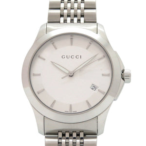 美品 グッチ 126.4 Gタイムレス SS シルバー クオーツ 腕時計 0733【中古】GUCCI