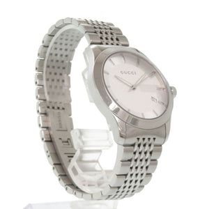 美品 グッチ 126.4 Gタイムレス SS シルバー クオーツ 腕時計 0733【中古】GUCCI