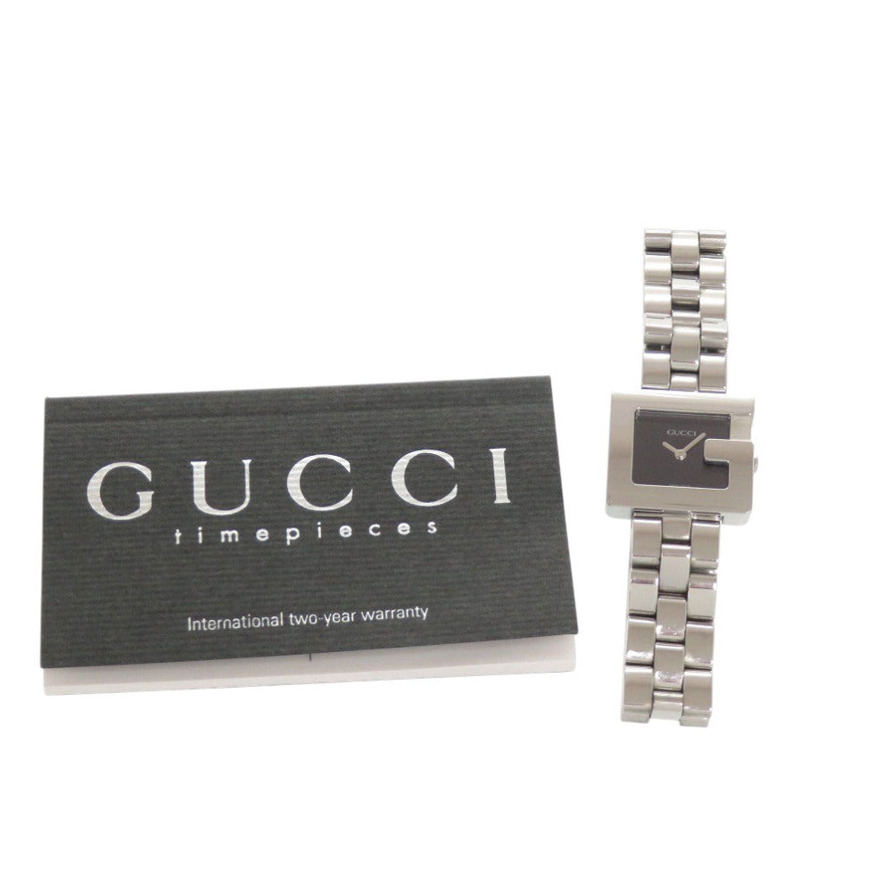 グッチ 3600L SS ブラック クオーツ 腕時計 黒文字盤 0735【中古】GUCCI