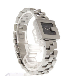 グッチ 3600L SS ブラック クオーツ 腕時計 黒文字盤 0735【中古】GUCCI