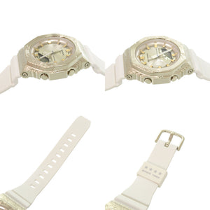 未使用品 カシオ G-SHOCK 40周年限定モデル GM-S2140GEM-9AJR 樹脂 SS ゴールド ホワイト クオーツ 腕時計 Gショック 0740【中古】CASIO