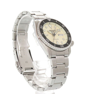 新品同様 セイコー 5スポーツ SKX series 4R36-14B0 SBSA227 SS アイボリー 自動巻き 腕時計 0742【中古】SEIKO
