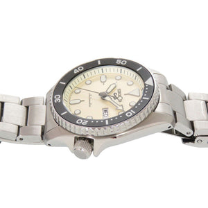 新品同様 セイコー 5スポーツ SKX series 4R36-14B0 SBSA227 SS アイボリー 自動巻き 腕時計 0742【中古】SEIKO