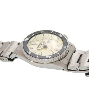 新品同様 セイコー 5スポーツ SKX series 4R36-14B0 SBSA227 SS アイボリー 自動巻き 腕時計 0742【中古】SEIKO