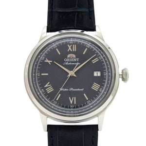 新品同様 オリエント Orient Bambino RN-AC0024L SS 型押しレザー ネイビー 自動巻き 腕時計 0745【中古】ORIENT