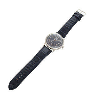 新品同様 オリエント Orient Bambino RN-AC0024L SS 型押しレザー ネイビー 自動巻き 腕時計 0745【中古】ORIENT