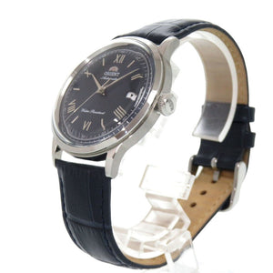 新品同様 オリエント Orient Bambino RN-AC0024L SS 型押しレザー ネイビー 自動巻き 腕時計 0745【中古】ORIENT