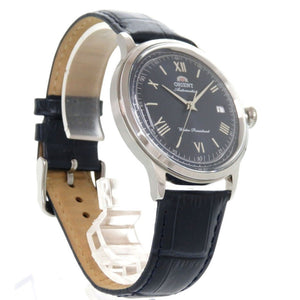 新品同様 オリエント Orient Bambino RN-AC0024L SS 型押しレザー ネイビー 自動巻き 腕時計 0745【中古】ORIENT