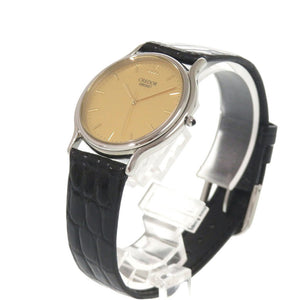 新品同様 セイコー クレドール 8J81-6A30 SS レザー ゴールド クオーツ 腕時計 0746【中古】SEIKO