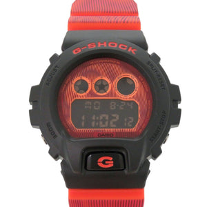 新品同様 カシオ G-SHOCK Time distortionシリーズ DW-6900TD-4JF 樹脂 ブラック オレンジ クオーツ デジタル 腕時計 黒文字盤 Gショック 0747【中古】CASIO