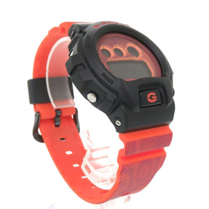 新品同様 カシオ G-SHOCK Time distortionシリーズ DW-6900TD-4JF 樹脂 ブラック オレンジ クオーツ デジタル 腕時計 黒文字盤 Gショック 0747【中古】CASIO