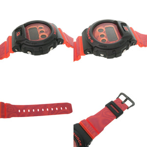新品同様 カシオ G-SHOCK Time distortionシリーズ DW-6900TD-4JF 樹脂 ブラック オレンジ クオーツ デジタル 腕時計 黒文字盤 Gショック 0747【中古】CASIO