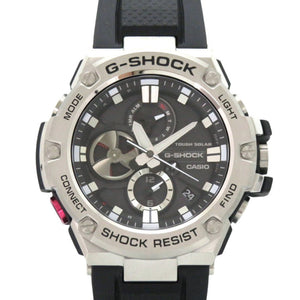 新品同様 カシオ G-SHOCK GST-B100-1AJF SS ブラック タフソーラー 腕時計 黒文字盤 Gショック 0751【中古】CASIO