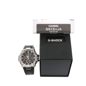 新品同様 カシオ G-SHOCK GST-B100-1AJF SS ブラック タフソーラー 腕時計 黒文字盤 Gショック 0751【中古】CASIO