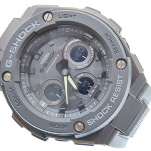 新品同様 カシオ G-SHOCK G-STEEL ソーラー電波 タフソーラー マルチバンド6 GST-W300G-1A1JF Gショック 腕時計 ブラック 黒文字盤 0762【中古】CASIO メンズ