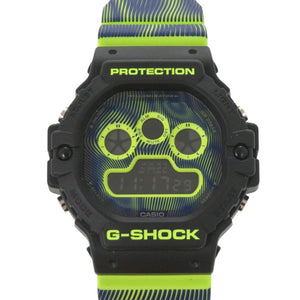 新品同様 カシオ G-SHOCK DW-5900TD-9JF Time distortionシリーズ 樹脂 ブラック イエロー クオーツ デジタル 腕時計 黒文字盤 Gショック 0764【中古】CASIO