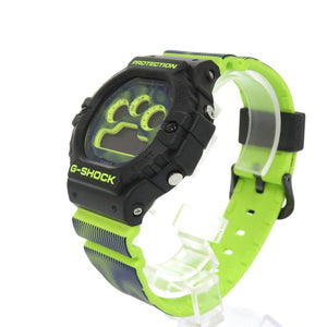 新品同様 カシオ G-SHOCK DW-5900TD-9JF Time distortionシリーズ 樹脂 ブラック イエロー クオーツ デジタル 腕時計 黒文字盤 Gショック 0764【中古】CASIO