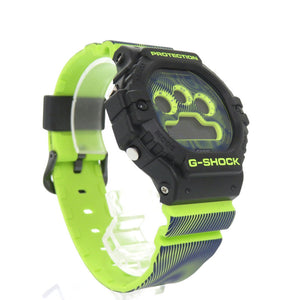 新品同様 カシオ G-SHOCK DW-5900TD-9JF Time distortionシリーズ 樹脂 ブラック イエロー クオーツ デジタル 腕時計 黒文字盤 Gショック 0764【中古】CASIO