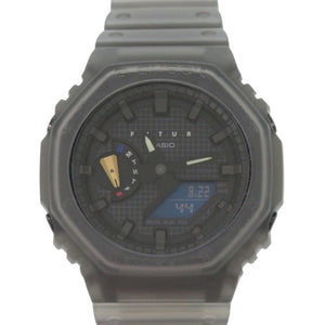 未使用 カシオ G-SHOCK FUTUR コラボ GA-2100FT-8AJR 樹脂 グレー クオーツ アナデジ 腕時計 0766【中古】CASIO