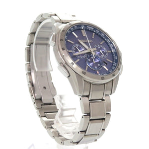 セイコー ブライツ SAGA191 8B92-0AB0 SS ブルー ソーラー電波 腕時計 青文字盤 0768【中古】SEIKO