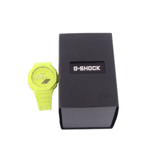 未使用 カシオ G-SHOCK GA-2100-9A9JF One toneシリーズ 樹脂 イエロー クオーツ 腕時計 Gショック 0770【中古】CASIO