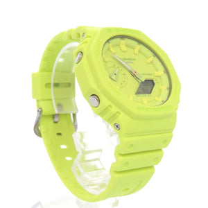未使用 カシオ G-SHOCK GA-2100-9A9JF One toneシリーズ 樹脂 イエロー クオーツ 腕時計 Gショック 0770【中古】CASIO