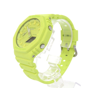 未使用 カシオ G-SHOCK GA-2100-9A9JF One toneシリーズ 樹脂 イエロー クオーツ 腕時計 Gショック 0770【中古】CASIO