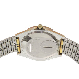 セイコー 4840-8041 SS ホワイト ゴールド シルバー クオーツ 腕時計 白文字盤 0775【中古】SEIKO