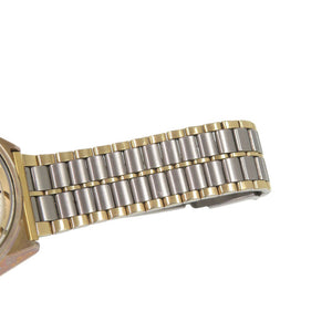 セイコー 4840-8041 SS ホワイト ゴールド シルバー クオーツ 腕時計 白文字盤 0775【中古】SEIKO