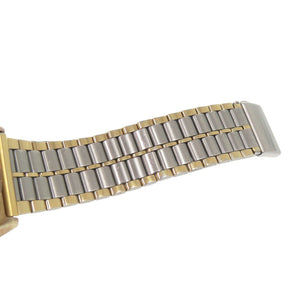 セイコー 4840-8041 SS ホワイト ゴールド シルバー クオーツ 腕時計 白文字盤 0775【中古】SEIKO