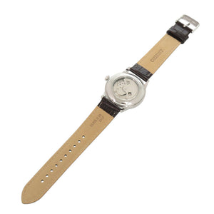 新品同様 オリエント Orient Bambino38 RN-AP0105Y SS レザー アイボリー 自動巻き 腕時計 0787【中古】ORIENT