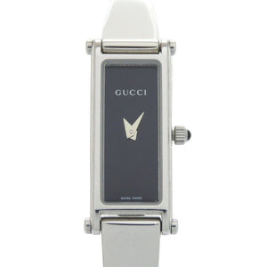 グッチ 1500L SS ブラック クオーツ 腕時計 黒文字盤 0790【中古】GUCCI