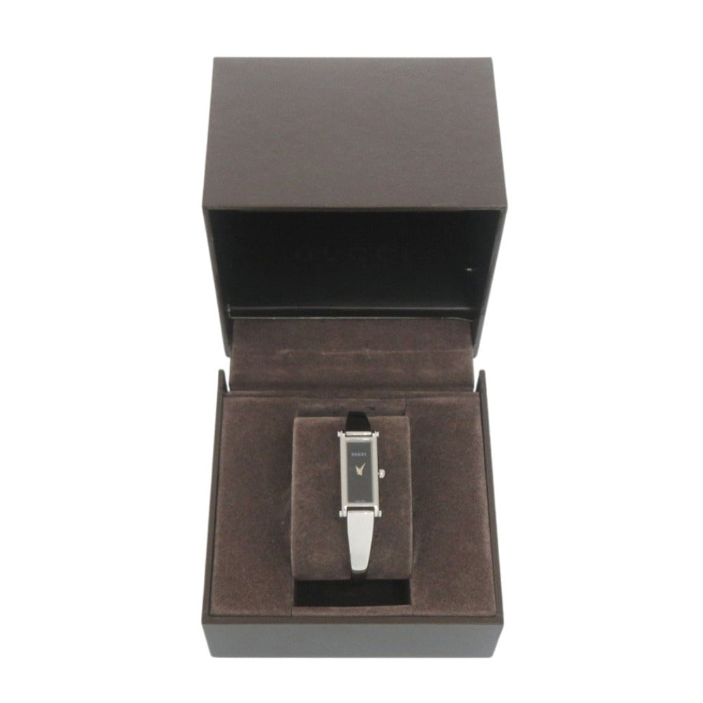 グッチ 1500L SS ブラック クオーツ 腕時計 黒文字盤 0790【中古】GUCCI